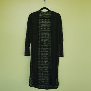 ❌️SOLD❌️: Long Black Caridgan